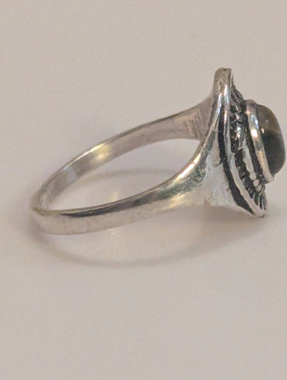 Sterling Silver Handmade Tigers eye Ring Size 4.5 - P042926-06